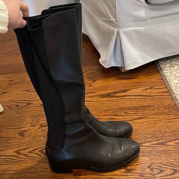 Tory Burch Caitlin Stretch Leather Boot in Black - Size 8.5 - Picture 6 of 9